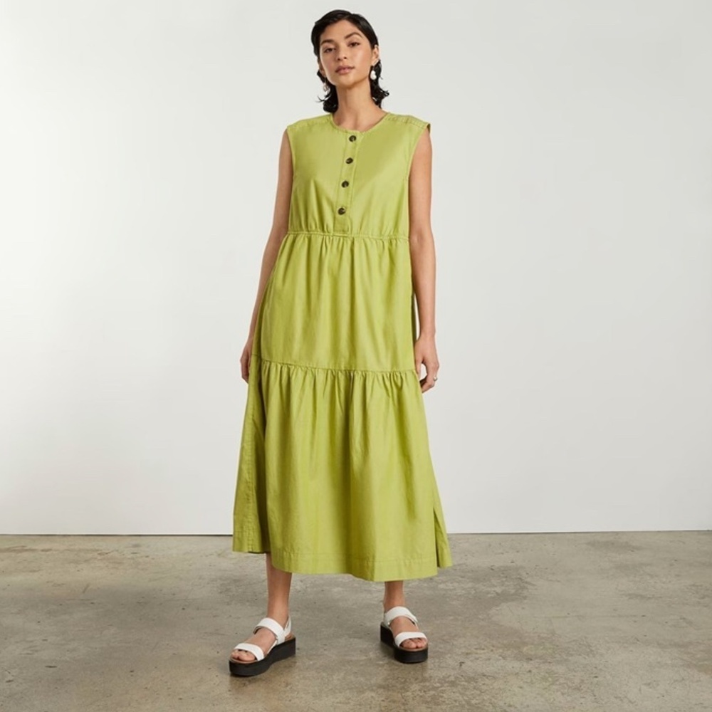 Everlane the Tiered Midi Dress